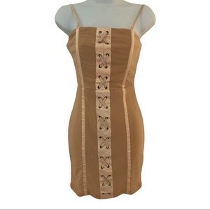 A’GACI MINI NUDE DRESS